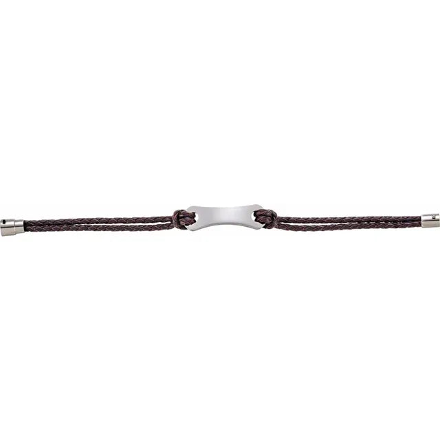 Men’s Dark Brown Leather Bracelet