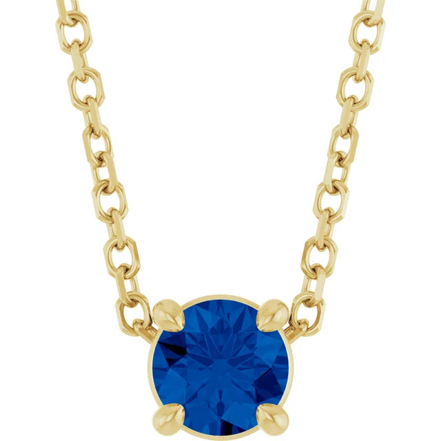 Luxury Blue Sapphire Necklace