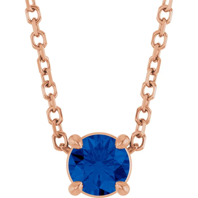 Luxury Blue Sapphire Necklace