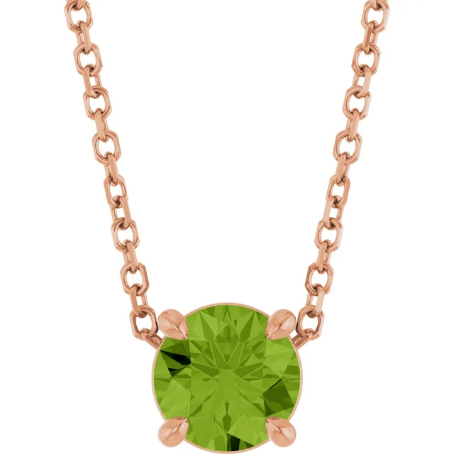 Vibrant Natural Peridot Necklace for Women