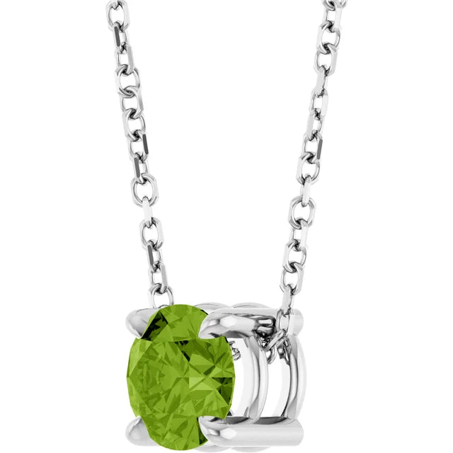 Vibrant Natural Peridot Necklace for Women
