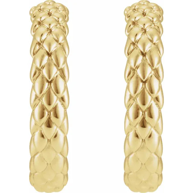 Stylish Jewellery for Women - 14k White Gold Hoop Earrings