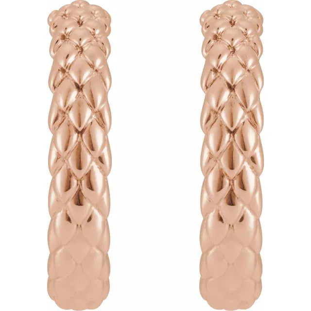 Stylish Jewellery for Women - 14k White Gold Hoop Earrings