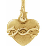 Load image into Gallery viewer, Valentines Day Gifts for Women- Polished Sacred Heart Pendant

