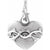 Valentines Day Gifts for Women- Polished Sacred Heart Pendant