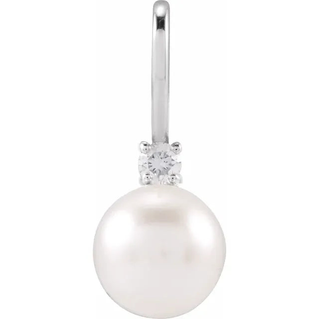Treasured Akoya Pearl & Diamond Pendant