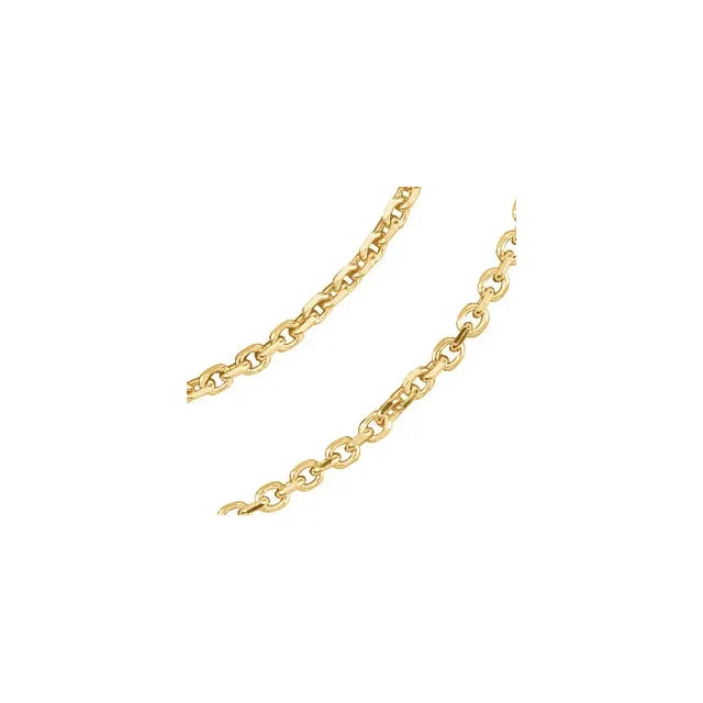 Diamond Cut Cable Chain For Women