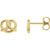 Graceful Design Women’s Gold Pretzel Earrings