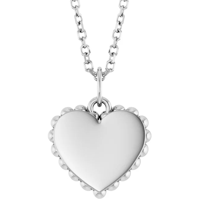 Engravable Heart Necklace for Women – My Bridal Ring