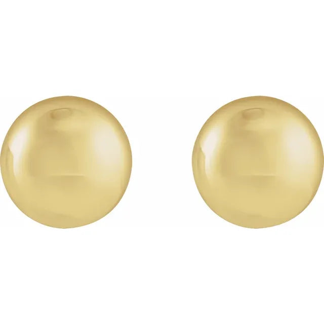 Women’s Sterling Silver Domed Earrings