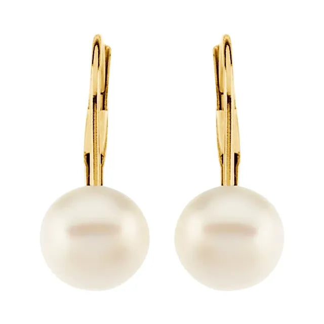 Golden Embrace Pearl Earrings