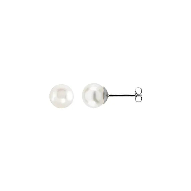 14k Gold Freshwater Pearl Earrings