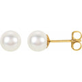 14k Gold Freshwater Pearl Earrings
