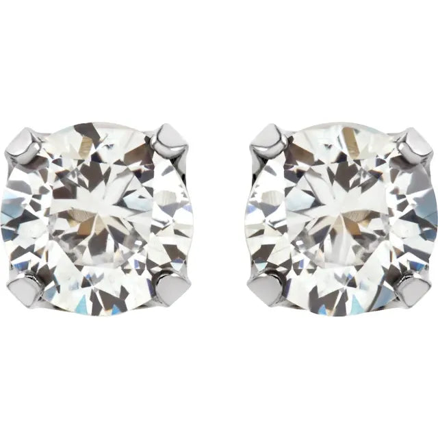 Cubic Zirconia Stud Earrings