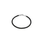 Load image into Gallery viewer, Black Leather Braided Bracelet
