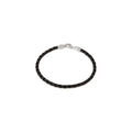 Black Leather Braided Bracelet