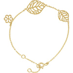 Load image into Gallery viewer, Delicate Leaf Design Adjustable Bracelet

