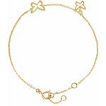 Load image into Gallery viewer, 14k Gold Butterfly Bracelet
