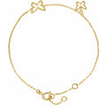 14k Gold Butterfly Bracelet
