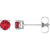 Trendy July Gifts: 4 Prong Setting Round Diamond Stud Earrings