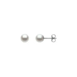 Load image into Gallery viewer, 14k White Gold Summer Pearl Earrings
