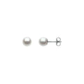 14k White Gold Summer Pearl Earrings