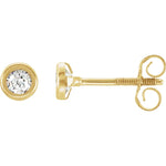 Load image into Gallery viewer, Bezel Set Stud Earrings For Youth
