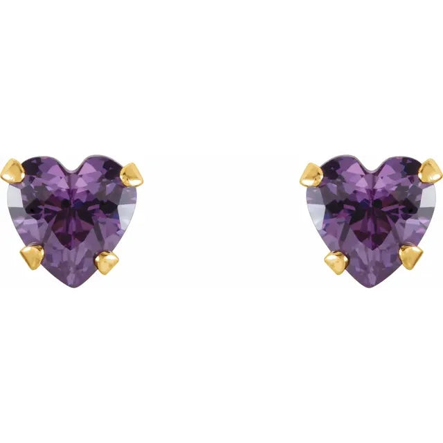 Natural Amethyst Earrings For Youth