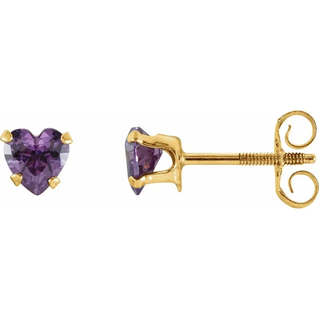 Natural Amethyst Earrings For Youth