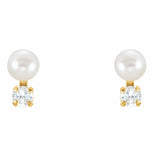 Load image into Gallery viewer, Accented Pearl Imitation Stud Earrings
