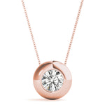 Load image into Gallery viewer, Gold Solitaire Pendant - Layering Essential Jewelry For Her
