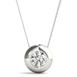 Load image into Gallery viewer, Gold Solitaire Pendant - Layering Essential Jewelry For Her

