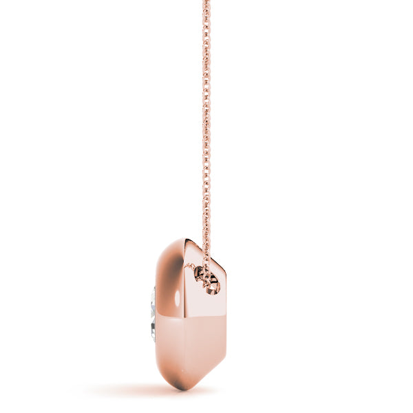 Gold Solitaire Pendant - Layering Essential Jewelry For Her