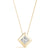 Solitaire Princess Cut Diamond Gold Pendant - Glamorous Diamond Gifts for Her