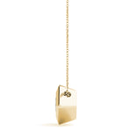 Load image into Gallery viewer, Solitaire Princess Cut Diamond Gold Pendant - Glamorous Diamond Gifts for Her
