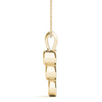 Load image into Gallery viewer, Three Stone Round Diamond Pendant For Women

