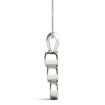 Load image into Gallery viewer, Three Stone Round Diamond Pendant For Women
