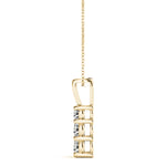 Load image into Gallery viewer, 3 Stone Round Diamond Pendant For Women
