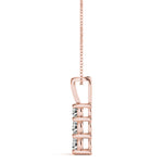 Load image into Gallery viewer, 3 Stone Round Diamond Pendant For Women
