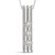 Slender 3 Stone Gold Pendant For Women