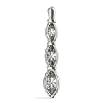 Load image into Gallery viewer, Three Stone Round Diamond Gold Pendant For Women
