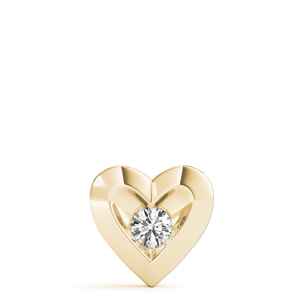 Heart Shaped Solitaire Pendant - Modern Jewelry Pendants for Women