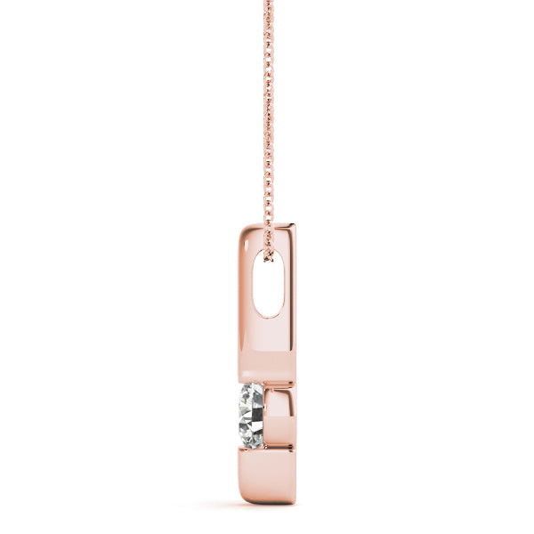 Classic Beauty Gold Solitaire Pendant for Women