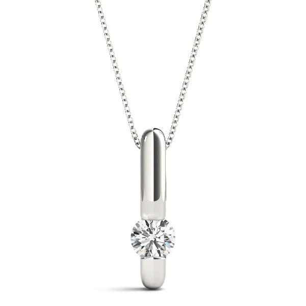 Classic Beauty Gold Solitaire Pendant for Women