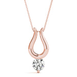 Load image into Gallery viewer, Gold Diamond Solitaire Pendant - Bold and Bright Gifts For Women
