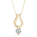 Gold Diamond Solitaire Pendant - Bold and Bright Gifts For Women