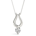 Load image into Gallery viewer, Gold Diamond Solitaire Pendant - Bold and Bright Gifts For Women
