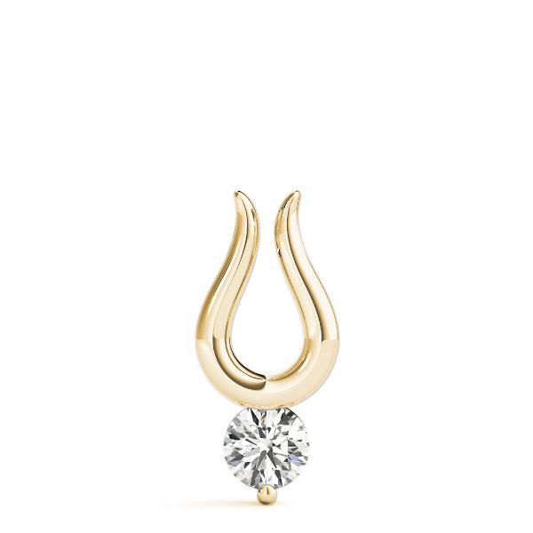 Gold Diamond Solitaire Pendant - Bold and Bright Gifts For Women