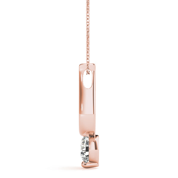 Gold Diamond Solitaire Pendant - Bold and Bright Gifts For Women
