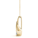 Load image into Gallery viewer, Minimalist and Sleek Four Prong Solitaire Pendant for Her
